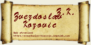 Zvezdoslav Kožović vizit kartica